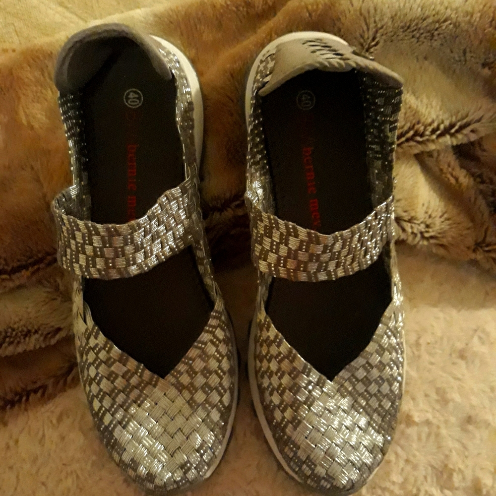 Bernie mev. Silver shoes